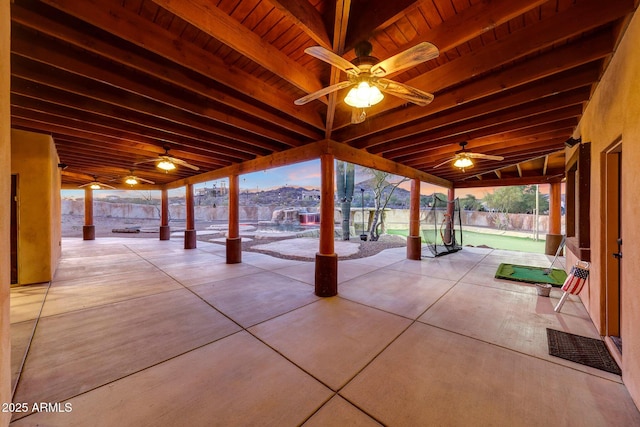 28758 N Ashbrook Ln, San Tan Valley, AZ 85144 - view of patio / terrace with a ceiling fan