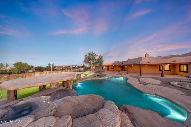28758 N Ashbrook Ln, San Tan Valley, AZ 85144 - outdoor pool featuring a patio