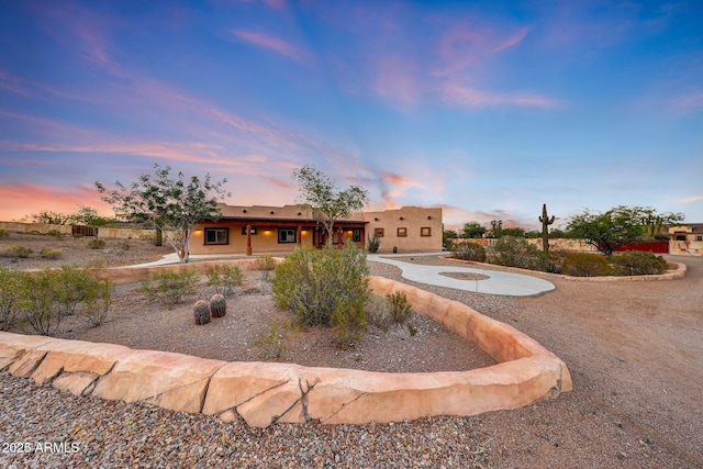 28758 N Ashbrook Ln, San Tan Valley, AZ 85144 - pueblo revival-style home with stucco siding