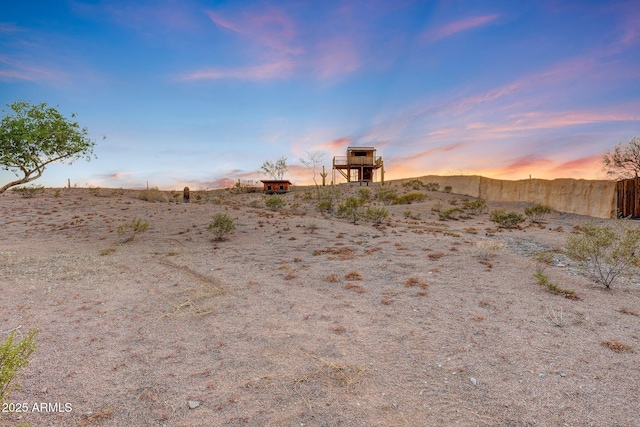 28758 N Ashbrook Ln, San Tan Valley, AZ 85144 - view of yard at dusk
