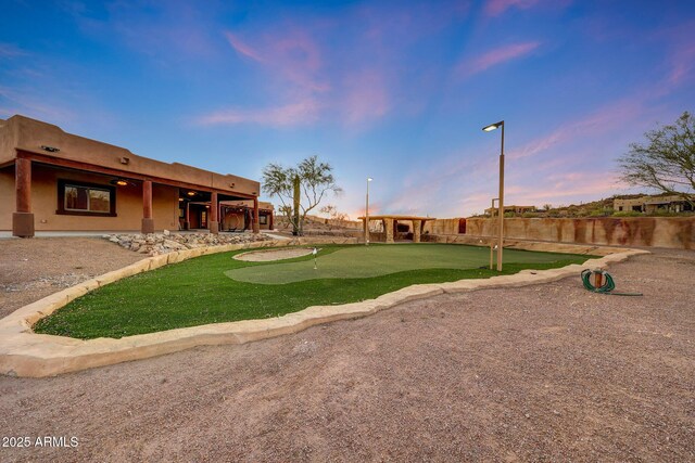 28758 N Ashbrook Ln, San Tan Valley, AZ 85144 - view of yard with a putting green