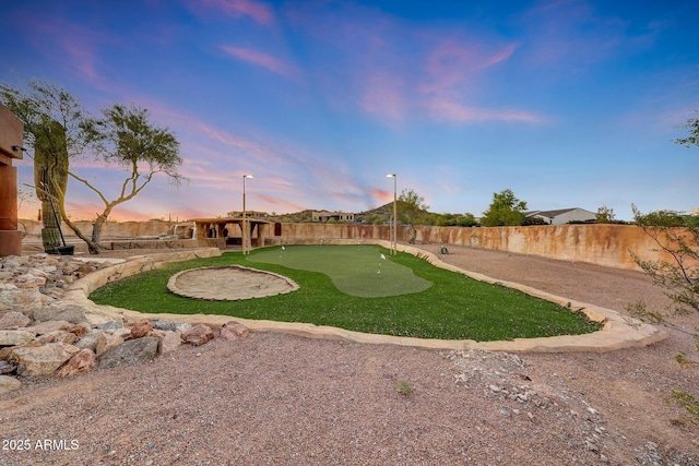 28758 N Ashbrook Ln, San Tan Valley, AZ 85144 - fenced backyard with a putting green