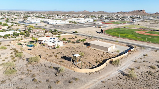 28758 N Ashbrook Ln, San Tan Valley, AZ 85144 - drone / aerial view of a mountain backdrop