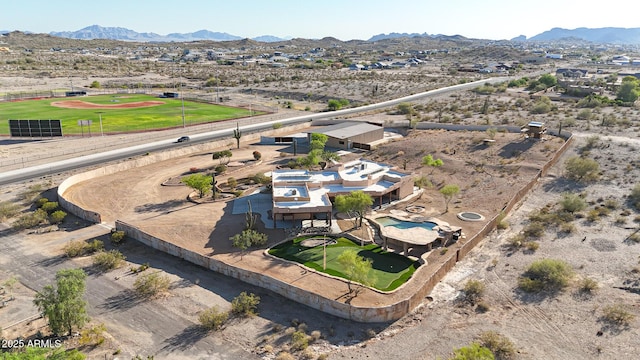 28758 N Ashbrook Ln, San Tan Valley, AZ 85144 - aerial view of a mountain backdrop and a desert landscape