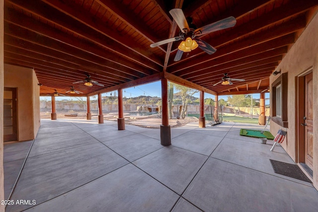28758 N Ashbrook Ln, San Tan Valley, AZ 85144 - view of patio / terrace featuring ceiling fan