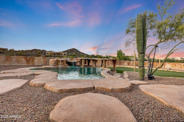 28758 N Ashbrook Ln, San Tan Valley, AZ 85144 - view of pool with a fenced backyard and a patio