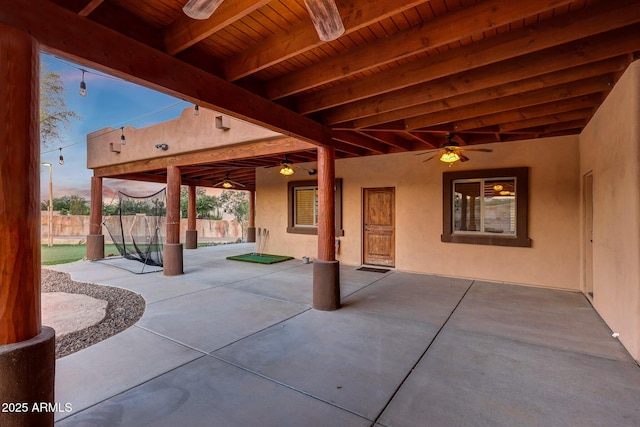 28758 N Ashbrook Ln, San Tan Valley, AZ 85144 - view of patio with ceiling fan
