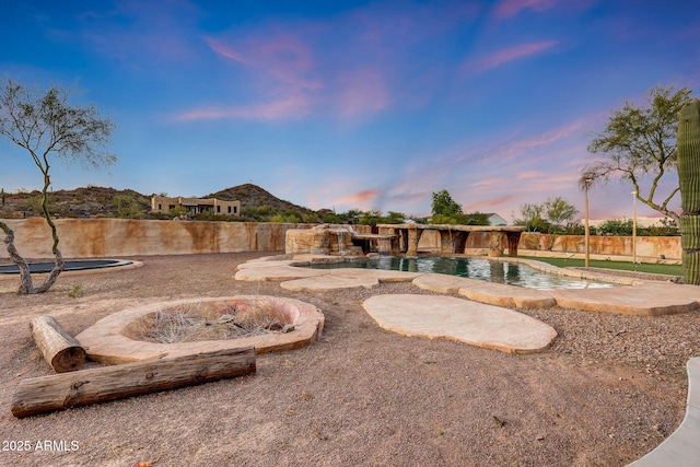 28758 N Ashbrook Ln, San Tan Valley, AZ 85144 - view of swimming pool featuring a fenced backyard and a patio