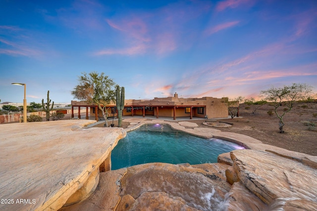28758 N Ashbrook Ln, San Tan Valley, AZ 85144 - swimming pool with a patio area
