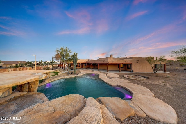28758 N Ashbrook Ln, San Tan Valley, AZ 85144 - swimming pool featuring a patio area