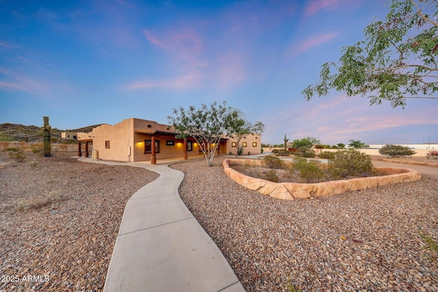 28758 N Ashbrook Ln, San Tan Valley, AZ 85144 - view of yard at dusk