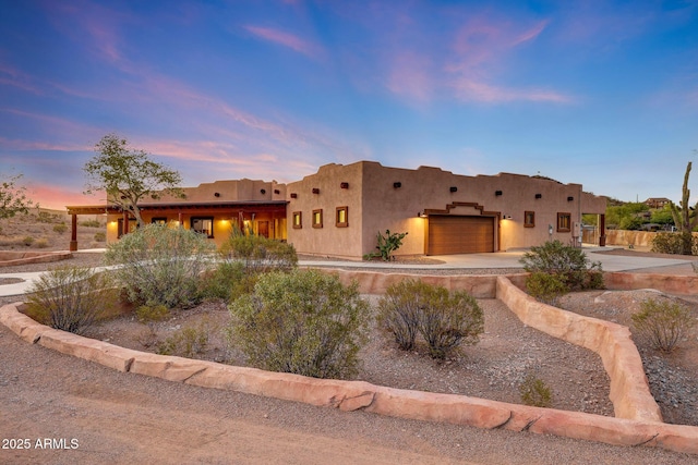 28758 N Ashbrook Ln, San Tan Valley, AZ 85144 - southwest-style home with a garage, driveway, and stucco siding