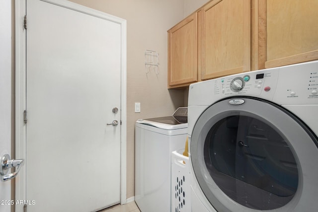 12023 W Duane Ln, Peoria, AZ 85383 - clothes washing area featuring cabinet space and washer and clothes dryer