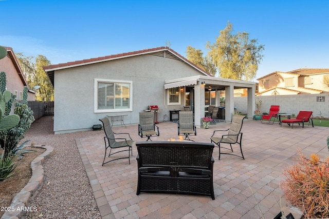 view of patio / terrace featuring a fenced backyard