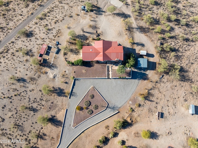 1060 S Kellis Rd, Wickenburg, AZ 85390 - aerial overview of property's location with a desert landscape and rural landscape