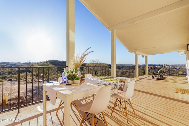 1060 S Kellis Rd, Wickenburg, AZ 85390 - view of wooden deck