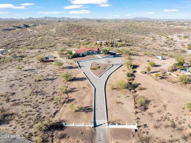 1060 S Kellis Rd, Wickenburg, AZ 85390 - aerial view of sparsely populated area with a mountainous background and a desert landscape