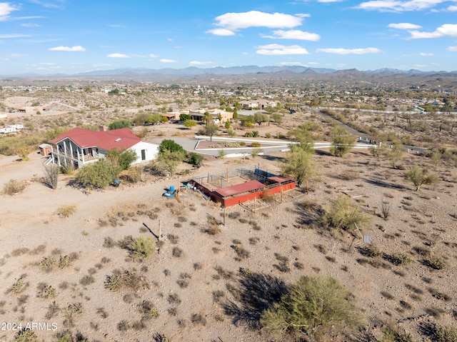 1060 S Kellis Rd, Wickenburg, AZ 85390 - aerial view of sparsely populated area featuring a desert landscape and a mountainous background