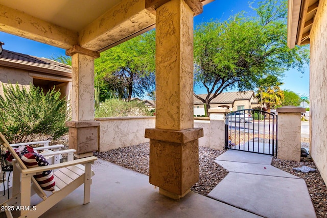 152 N 194th Ln, Buckeye, AZ 85326 - view of patio / terrace with a gate
