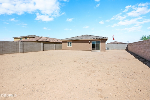 view of back of property