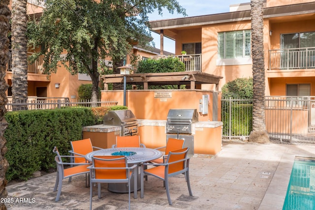 view of patio / terrace featuring area for grilling