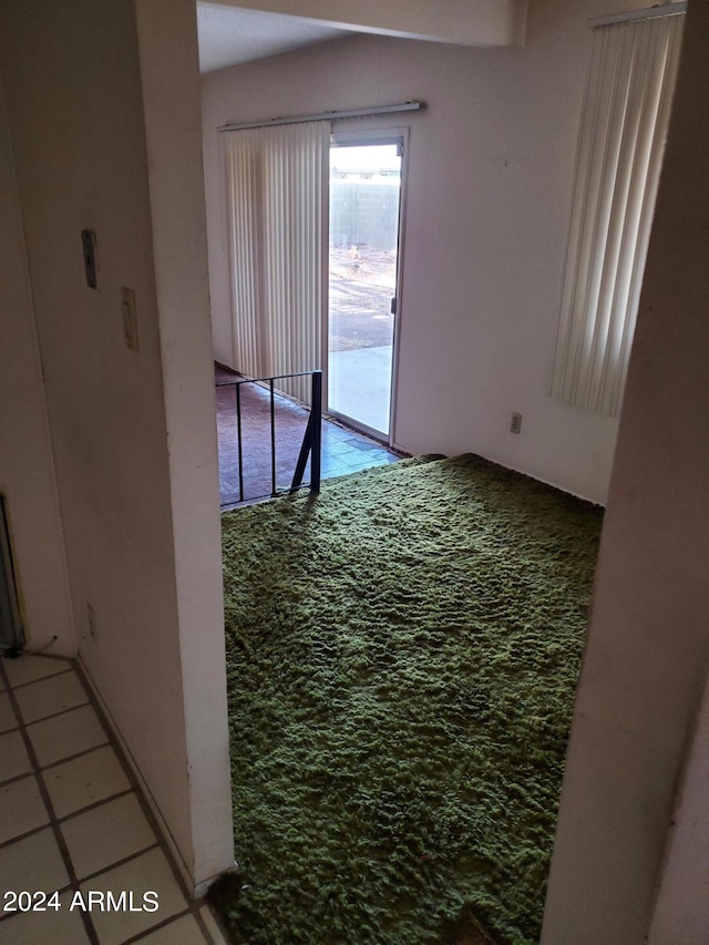 spare room with tile patterned flooring