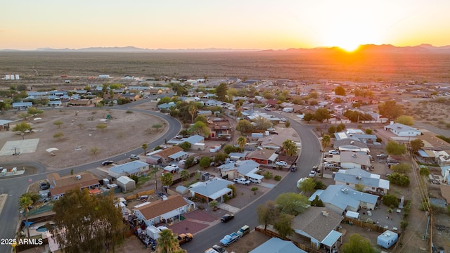 117 Peretz Cir, Morristown, AZ 85342 - bird's eye view with a residential view and a mountain view