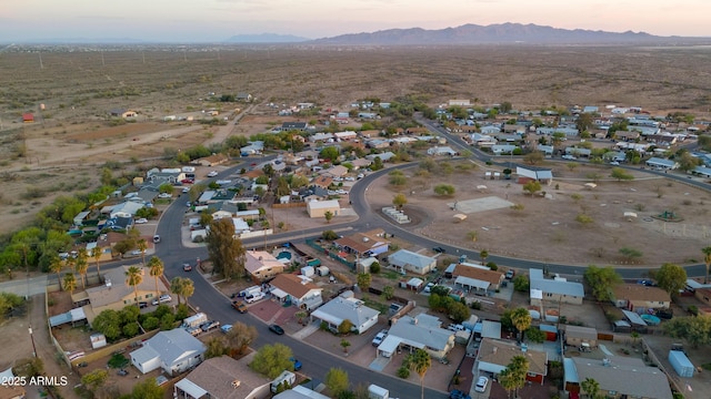 117 Peretz Cir, Morristown, AZ 85342 - birds eye view of property with a mountain view and a residential view
