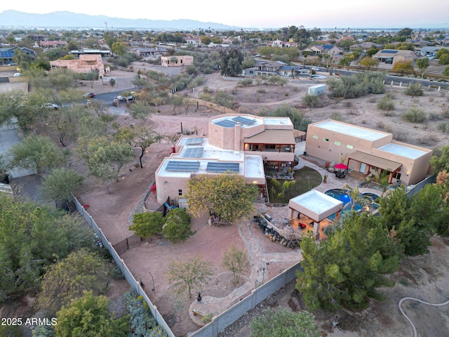 bird's eye view featuring a mountain view