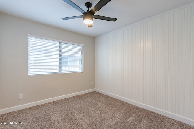1005 N Granite Reef Rd, Scottsdale, AZ 85257 - carpeted spare room with a ceiling fan and baseboards