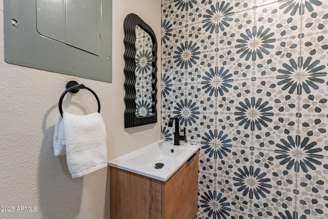 1005 N Granite Reef Rd, Scottsdale, AZ 85257 - bathroom with vanity and electric panel