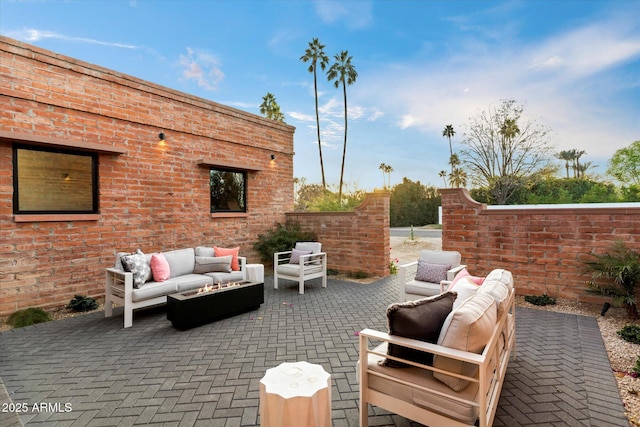 view of patio / terrace featuring outdoor lounge area