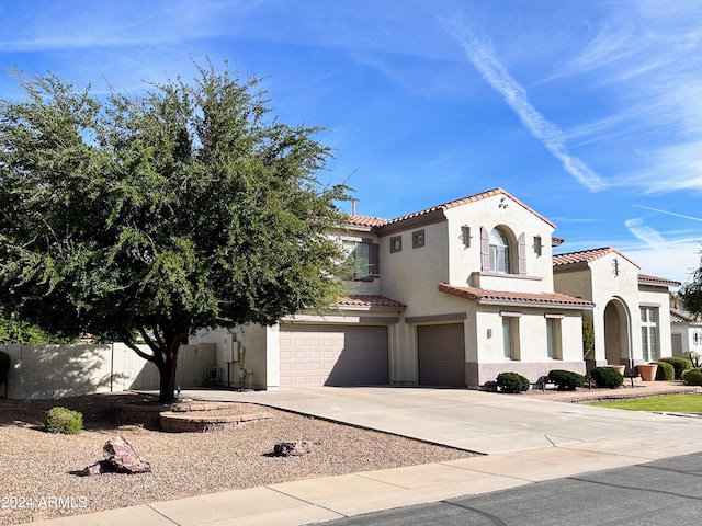 view of front of house featuring a garage