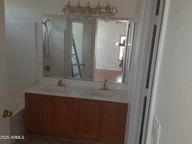 12205 N 41st Ln, Phoenix, AZ 85029 - full bathroom with double vanity and  shower combination
