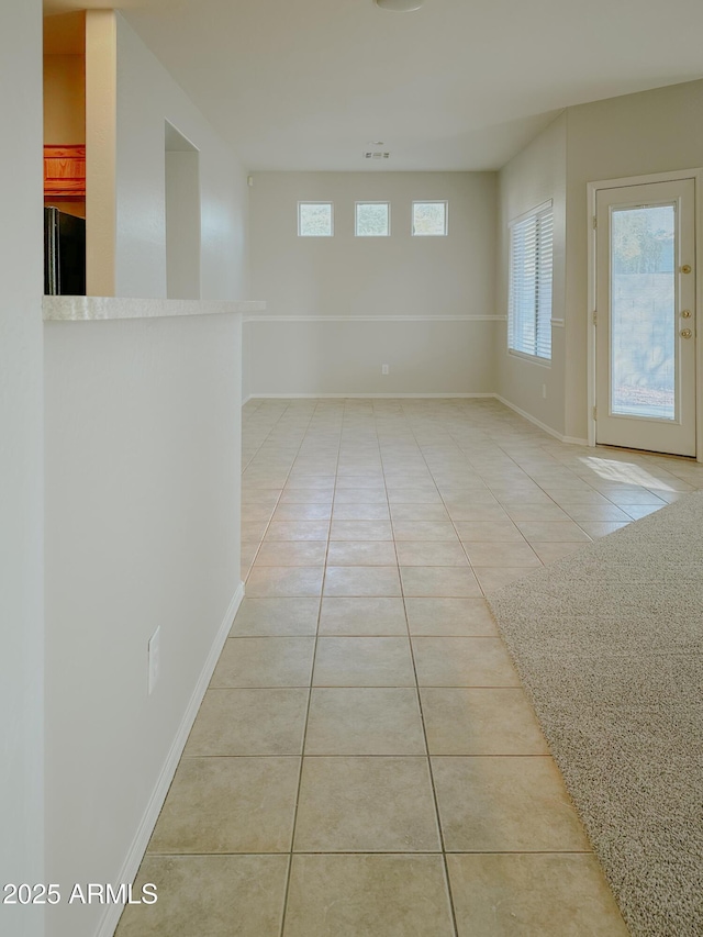 view of tiled spare room