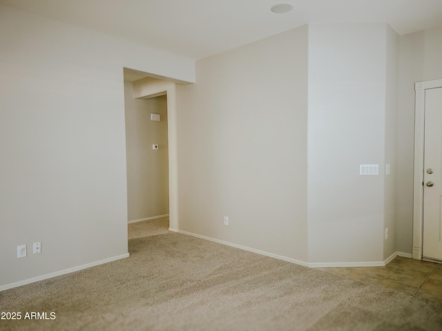 view of carpeted empty room