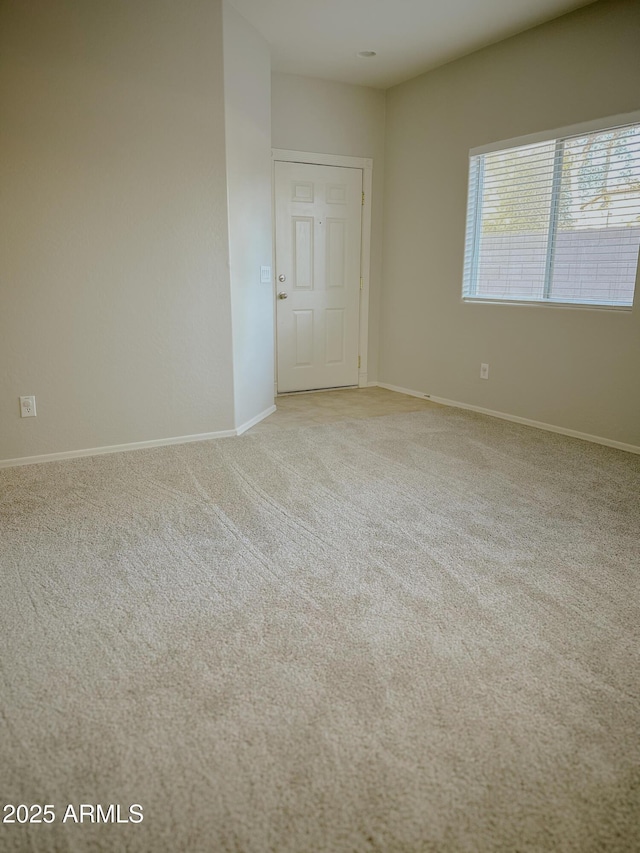 view of carpeted empty room