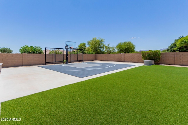 view of basketball court with basketball court