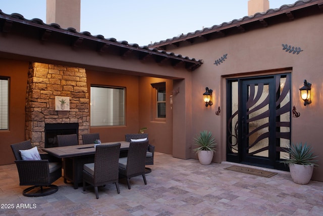 view of patio / terrace featuring outdoor dining area