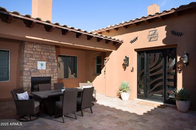 view of patio / terrace featuring outdoor dining space