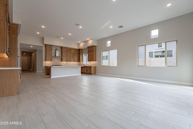 view of unfurnished living room