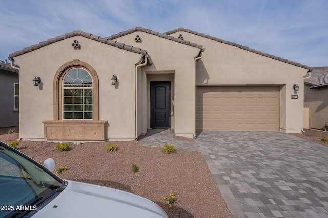 view of front of house featuring a garage