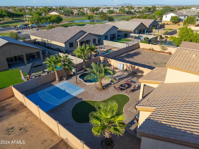 bird's eye view featuring a residential view