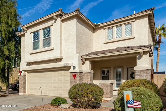 view of front of house featuring a garage