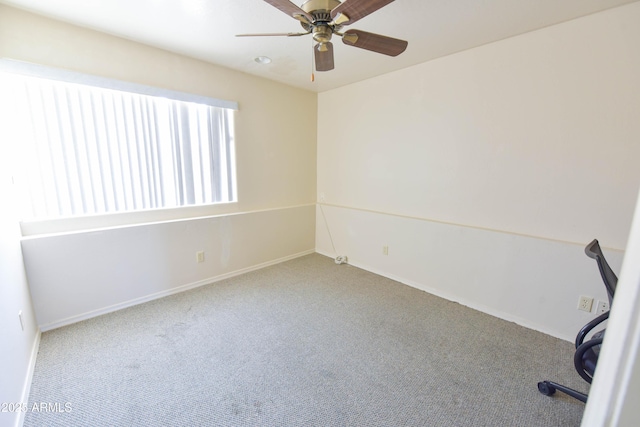 1219 E Avenida Isabela, Casa Grande, AZ 85122 - unfurnished room with carpet flooring, ceiling fan, and baseboards