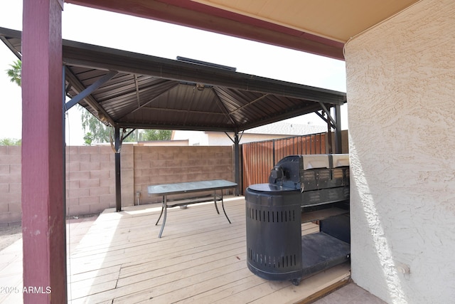 1219 E Avenida Isabela, Casa Grande, AZ 85122 - deck featuring a gazebo