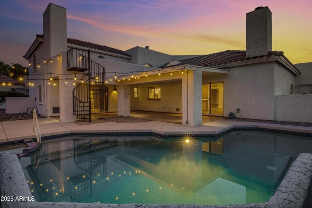 5345 E Mclellan Rd Unit 123, Mesa, AZ 85205 - outdoor pool with stairs and a patio