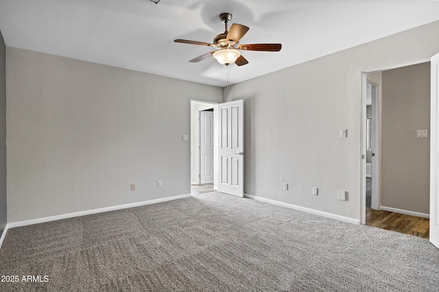 5345 E Mclellan Rd Unit 123, Mesa, AZ 85205 - unfurnished room with a ceiling fan, carpet floors, and baseboards