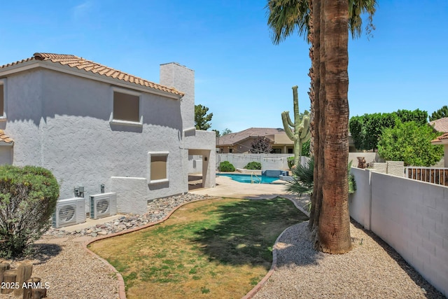 5345 E Mclellan Rd Unit 123, Mesa, AZ 85205 - fenced backyard featuring a cooling unit