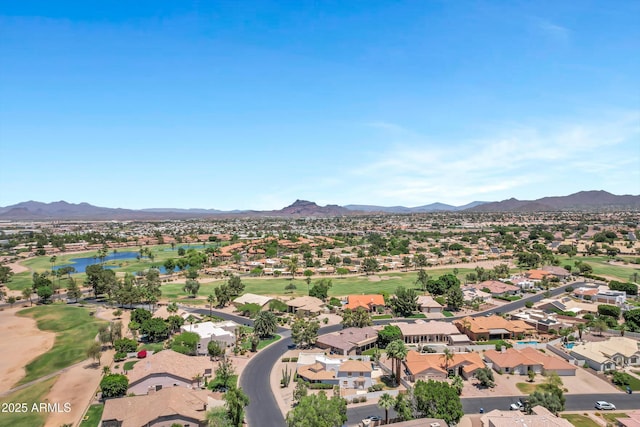 5345 E Mclellan Rd Unit 123, Mesa, AZ 85205 - aerial view of residential area with a water and mountain view and a golf club